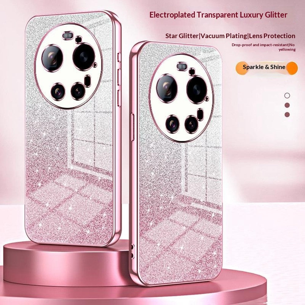 For Xiaomi 17 Ultra 5G Case Electroplating Gradient Glitter TPU Phone Cover