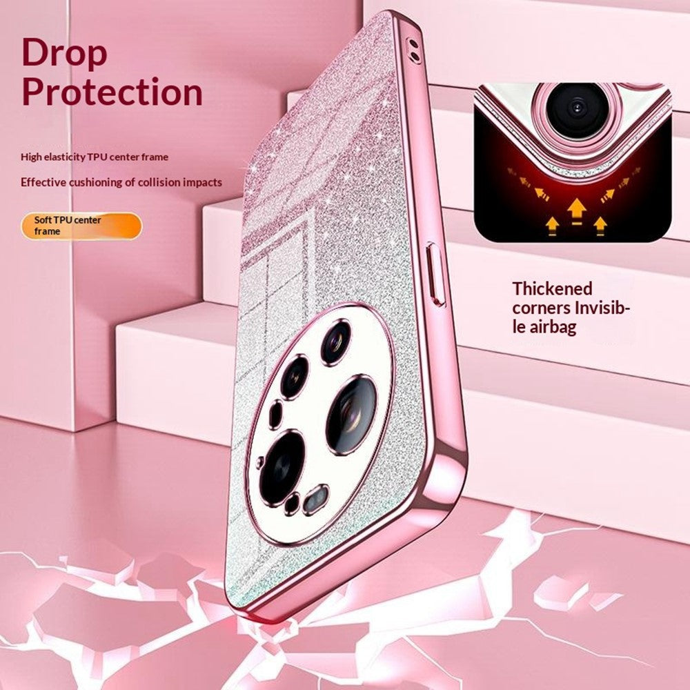 For Xiaomi 17 Ultra 5G Case Electroplating Gradient Glitter TPU Phone Cover