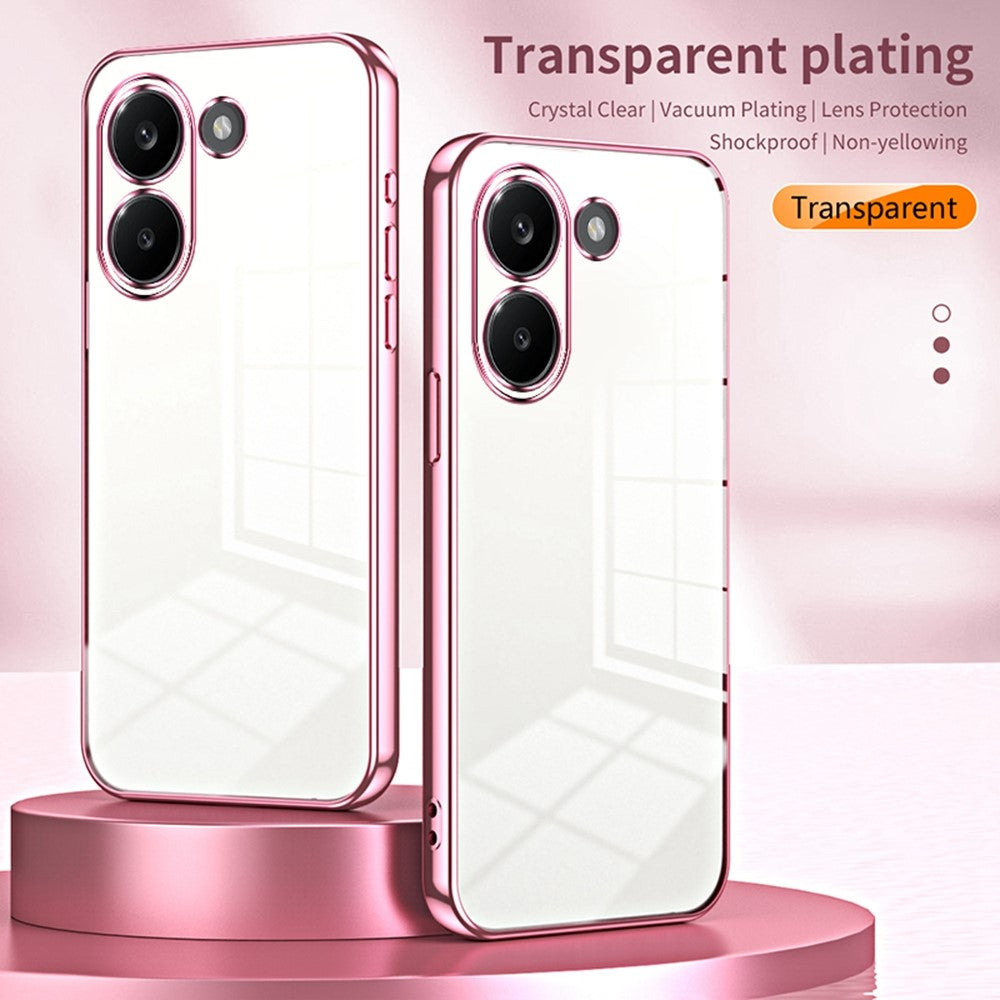 Case For Xiaomi Poco X8 Pro 5G  /  Redmi Turbo 5 5G Electroplating Frame Soft TPU Phone Cover