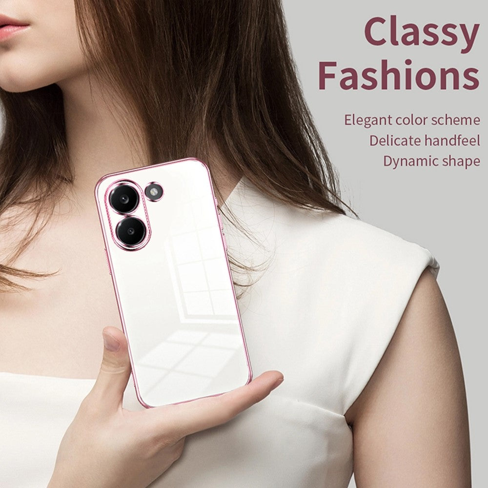 Case For Xiaomi Poco X8 Pro 5G  /  Redmi Turbo 5 5G Electroplating Frame Soft TPU Phone Cover