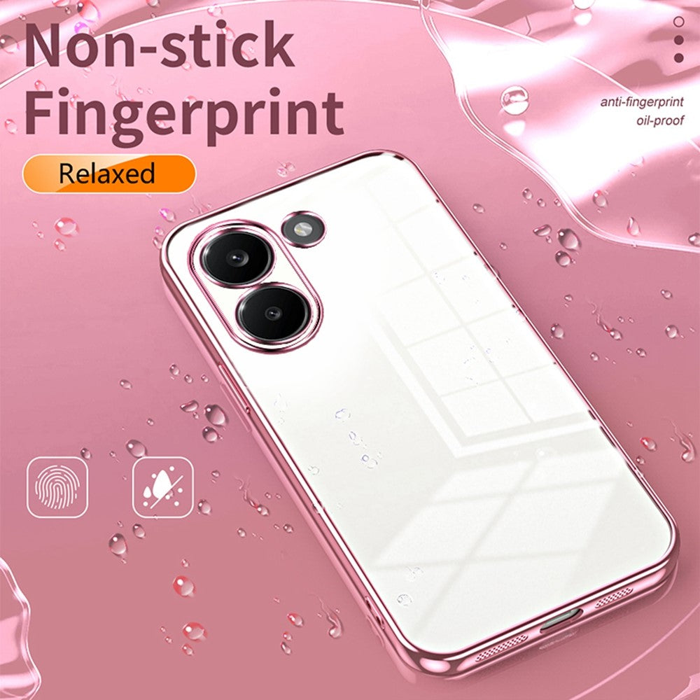 Case For Xiaomi Poco X8 Pro 5G  /  Redmi Turbo 5 5G Electroplating Frame Soft TPU Phone Cover