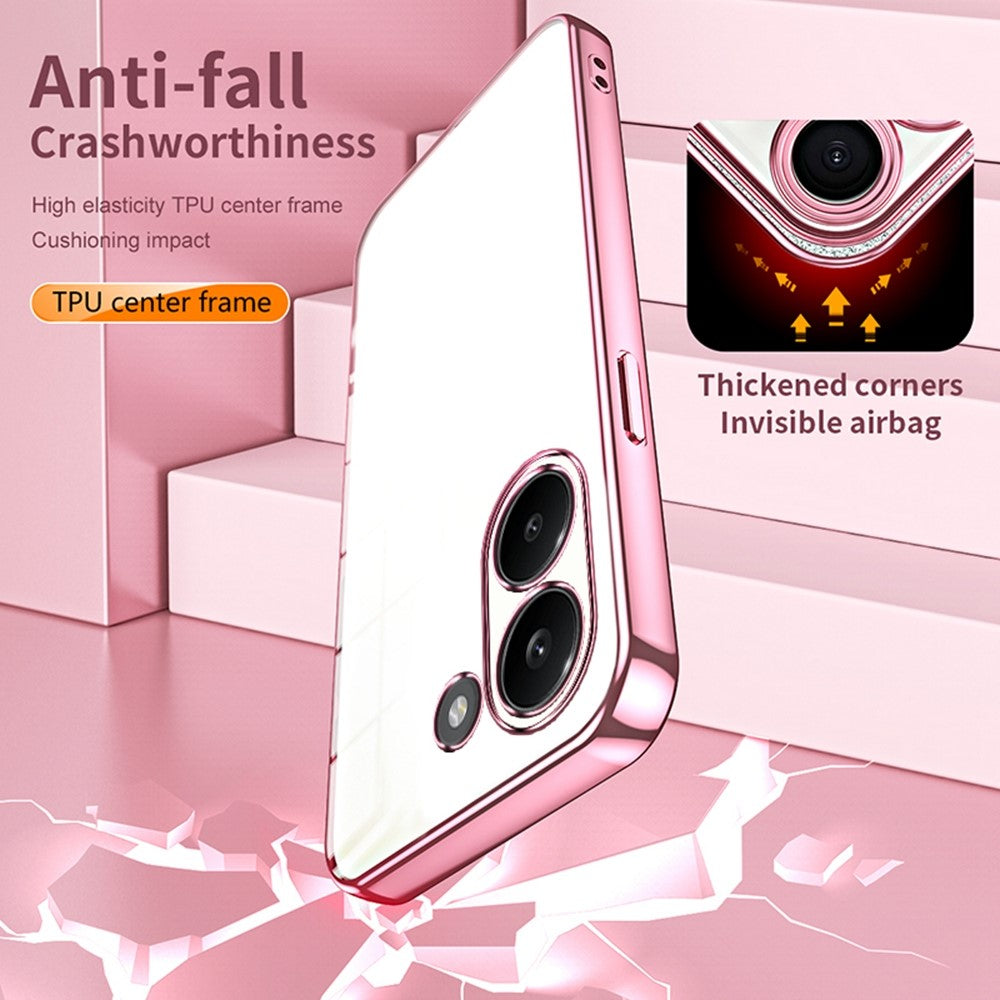 Case For Xiaomi Poco X8 Pro 5G  /  Redmi Turbo 5 5G Electroplating Frame Soft TPU Phone Cover