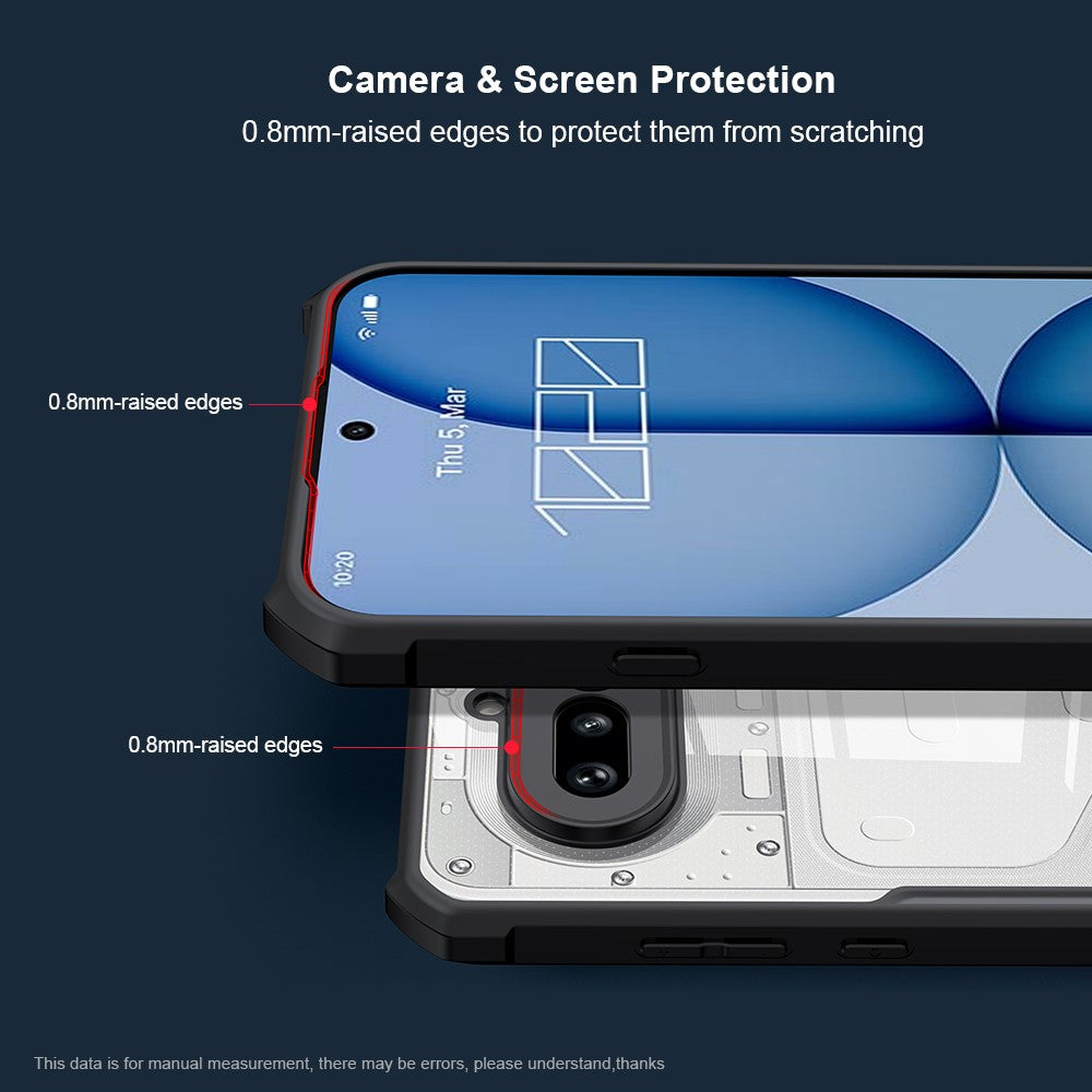 Nothing Phone (4a) Handyhülle – Stoßfeste TPU-Hülle + transparente Acryl-Rückseite
