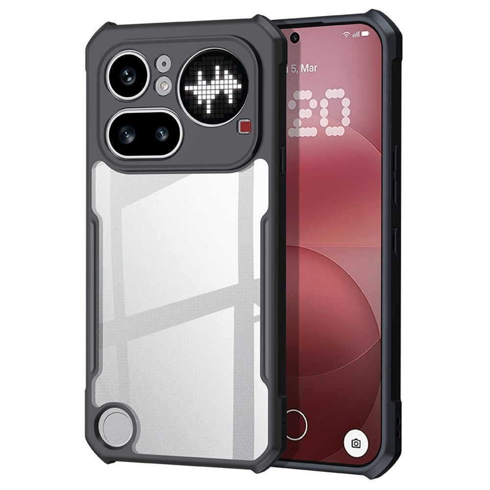 Nothing Phone (4a) Pro Handyhülle – Stoßfeste TPU-Hülle + transparente Acryl-Rückseite