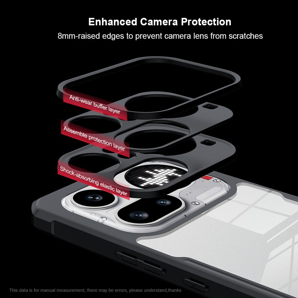 Nothing Phone (4a) Pro Handyhülle – Stoßfeste TPU-Hülle + transparente Acryl-Rückseite