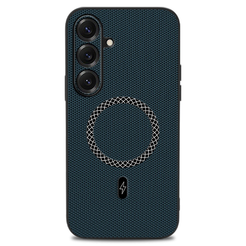 For Samsung Galaxy S26 Case Triangle Texture PU Leather Shockproof Ultra Thin Cover