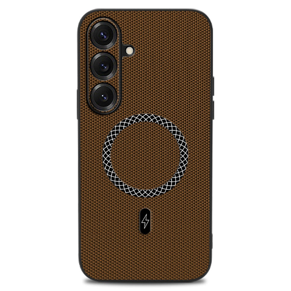 For Samsung Galaxy S26 Case Triangle Texture PU Leather Shockproof Ultra Thin Cover