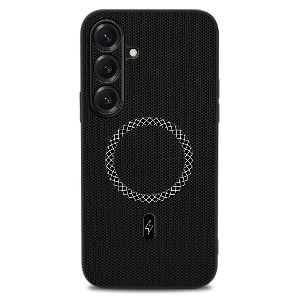 For Samsung Galaxy S26+ Case Triangle Texture PU Leather Shockproof Ultra Thin Cover