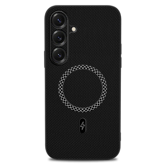Galaxy S26+ Handyhülle – aus PU-Leder mit dreieckiger Textur, stoßfest, ultradünn