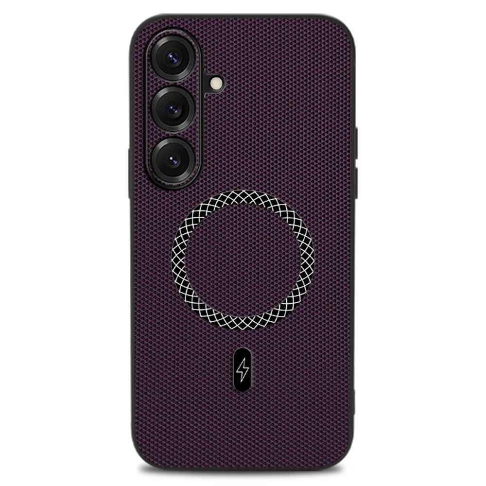 For Samsung Galaxy S26+ Case Triangle Texture PU Leather Shockproof Ultra Thin Cover