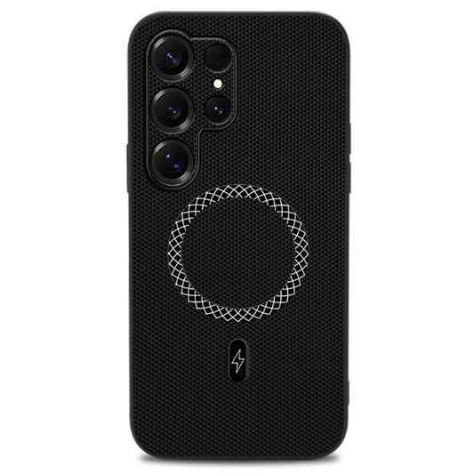 Galaxy S26 Ultra Handyhülle – aus PU-Leder mit dreieckiger Textur, stoßfest, ultradünn