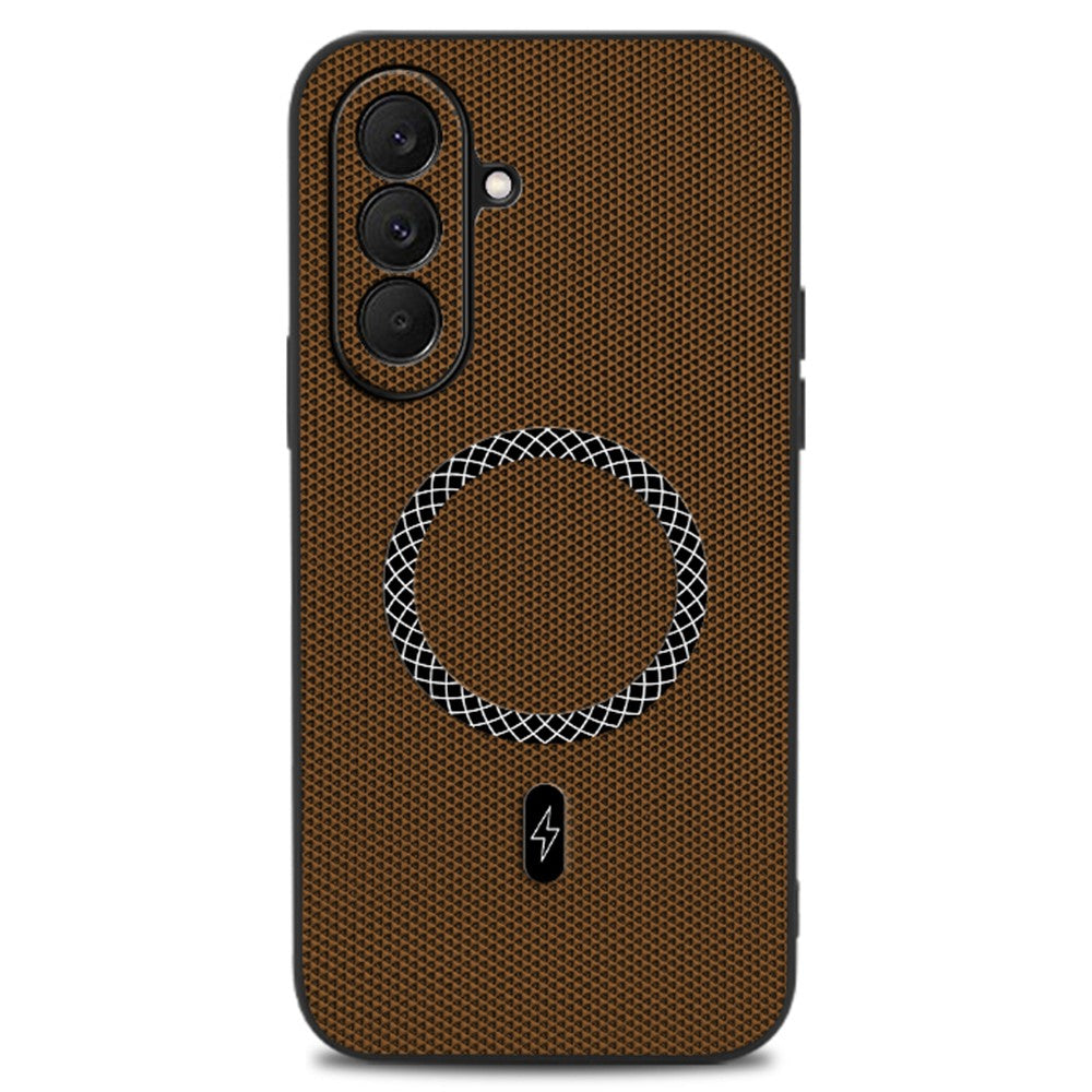 For Samsung Galaxy A37 5G Case Triangle Texture PU Leather Shockproof Ultra Thin Cover