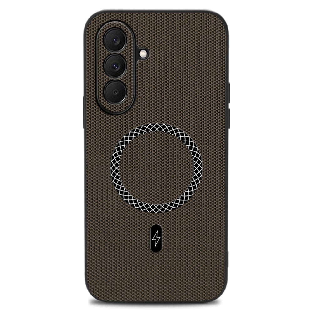 For Samsung Galaxy A37 5G Case Triangle Texture PU Leather Shockproof Ultra Thin Cover
