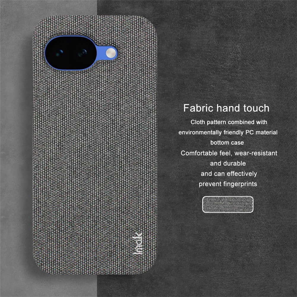 IMAK Ruiyi Series for Google Pixel 10a Case Fabric Texture Leather + PC Phone Back Cover