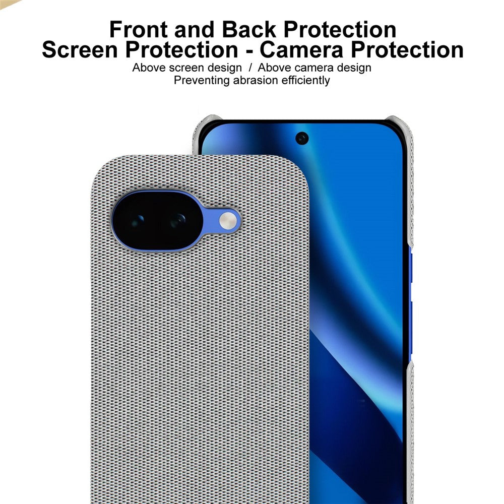 IMAK Ruiyi Series for Google Pixel 10a Case Fabric Texture Leather + PC Phone Back Cover
