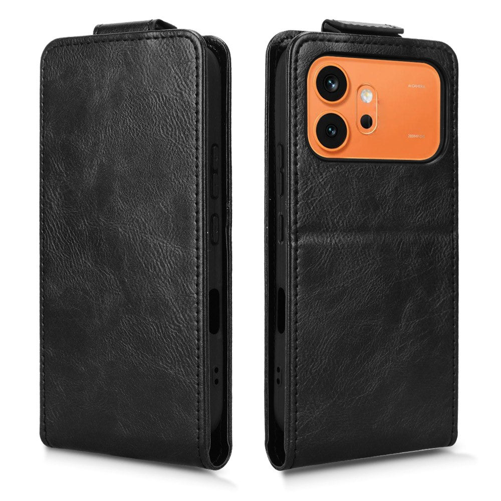 Stand Case For Honor 600 Pro 5G  /  600 5G Magnetic Clasp Vertical Flip Leather Phone Cover with Card Holder
