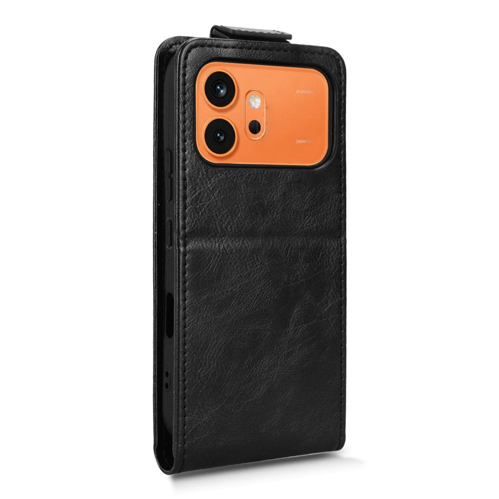 Stand Case For Honor 600 Pro 5G  /  600 5G Magnetic Clasp Vertical Flip Leather Phone Cover with Card Holder