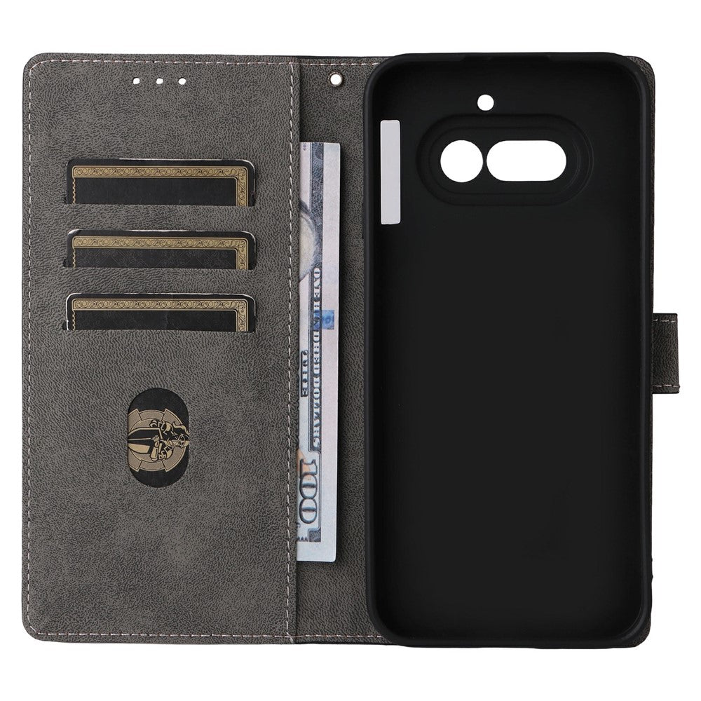 For Nothing Phone (4a) Case Wallet RFID Blocking PU Leather Phone Cover Stand with Strap