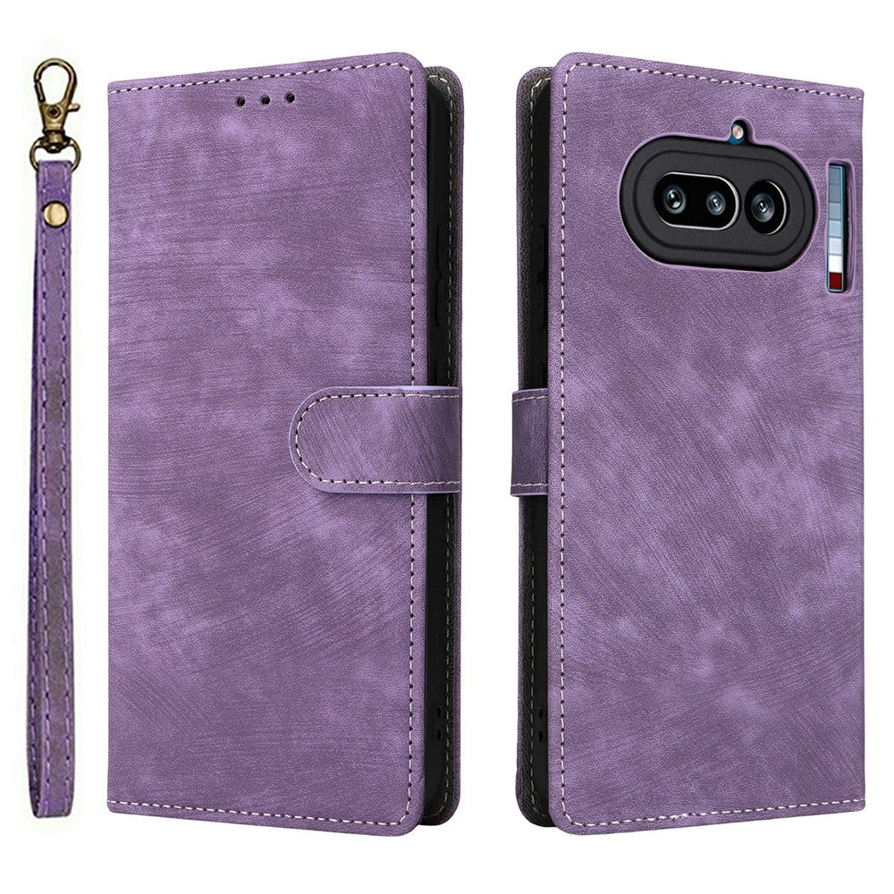 For Nothing Phone (4a) Case Wallet RFID Blocking PU Leather Phone Cover Stand with Strap