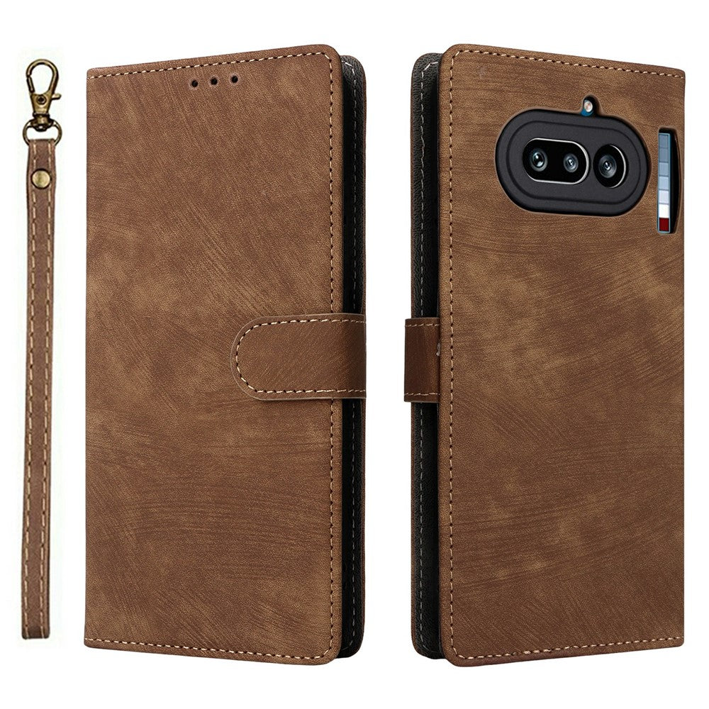 For Nothing Phone (4a) Case Wallet RFID Blocking PU Leather Phone Cover Stand with Strap