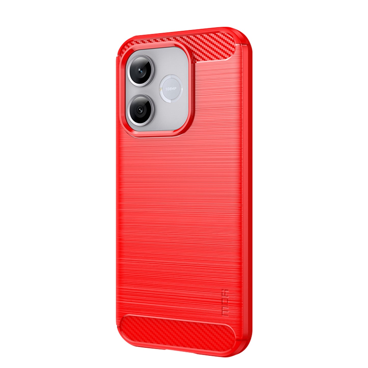 Mofi For Honor 600 Lite 5G Back Cover Brushed Texture Carbon Fiber Soft TPU Case