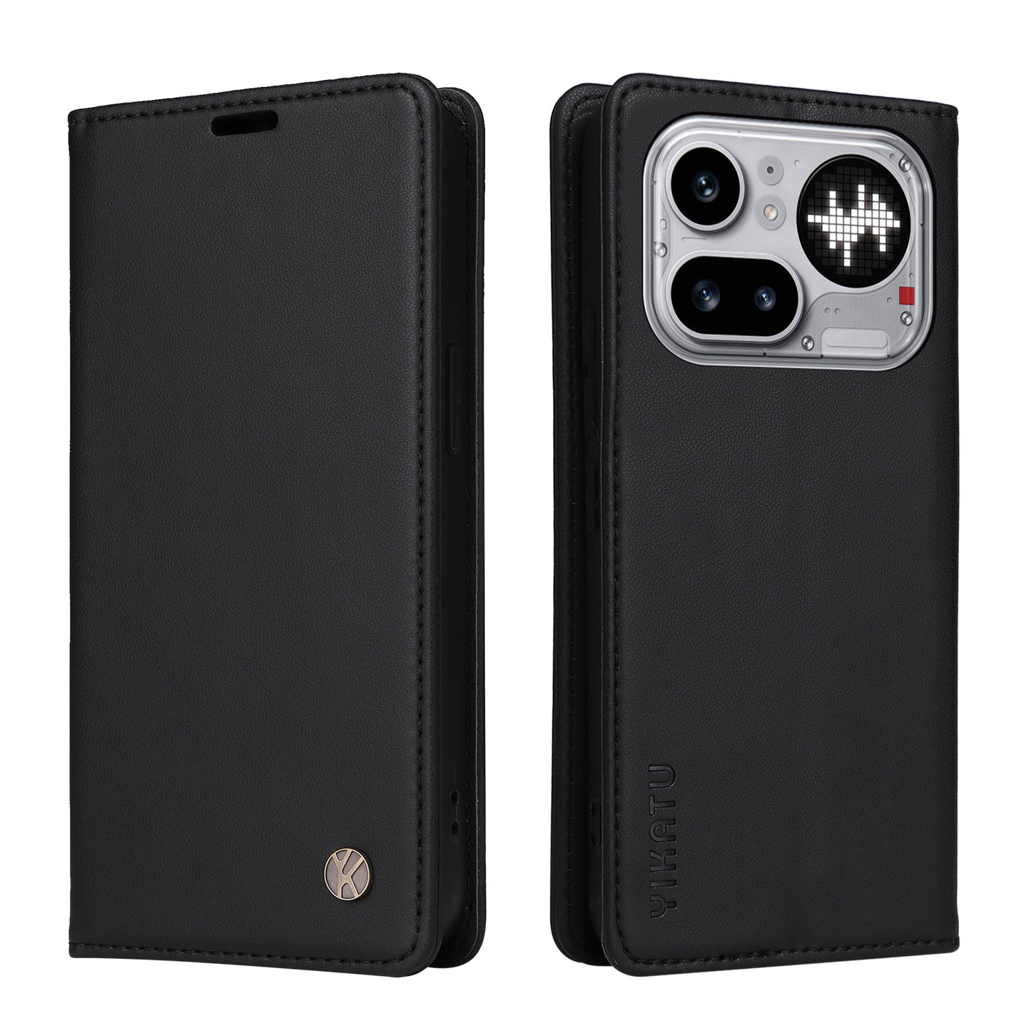 YIKATU For Nothing Phone (4a) Pro YK-001 Phone Cases Magnetic Closure PU Leather Mobile Cover
