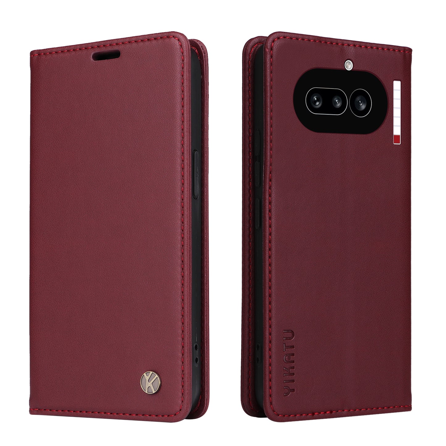 YIKATU For Nothing Phone (4a) YK-001 Phone Cases Magnetic Closure PU Leather Mobile Cover