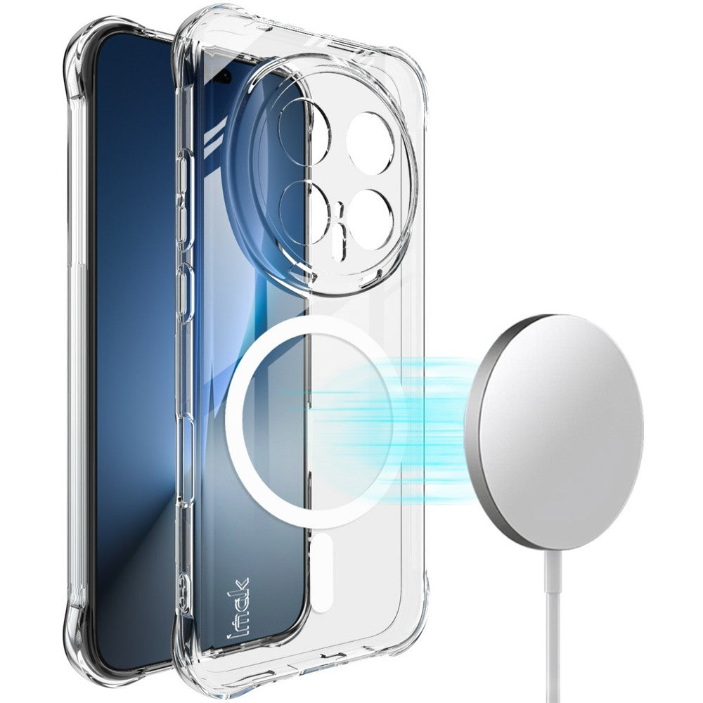 IMAK for Honor Magic8 Pro 5G Magnetic Case Airbag Shockproof Protection TPU Phone Cover