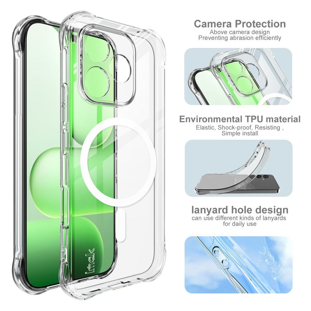 IMAK Magnetic Case for Honor 600 Lite 5G Airbag Shockproof Protection TPU Phone Cover
