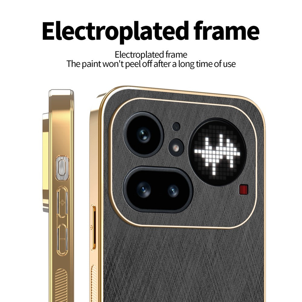 Nothing Phone (4a) Pro Handyhülle – Aus galvanisiertem & seidenmattem PU + TPU