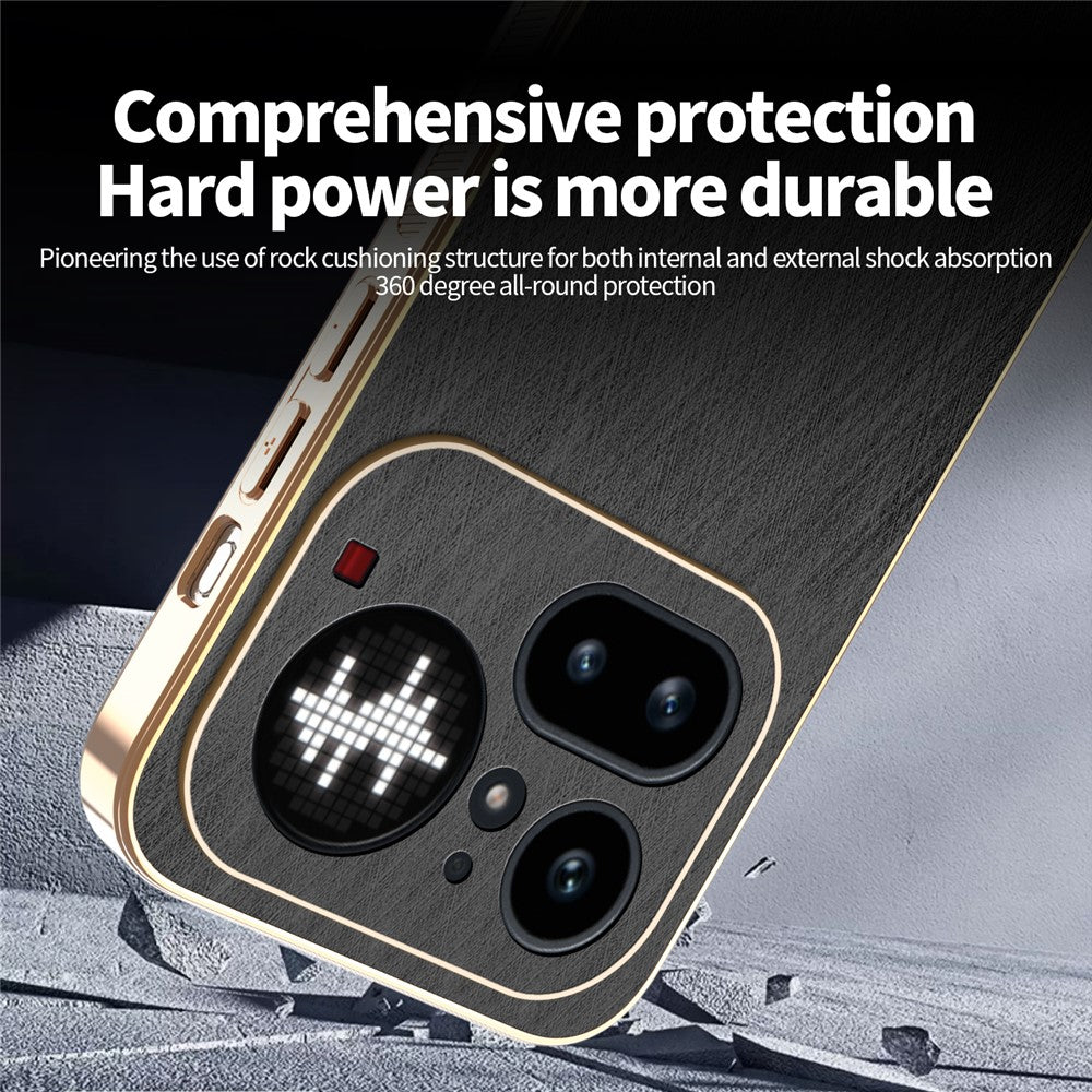 Nothing Phone (4a) Pro Handyhülle – Aus galvanisiertem & seidenmattem PU + TPU