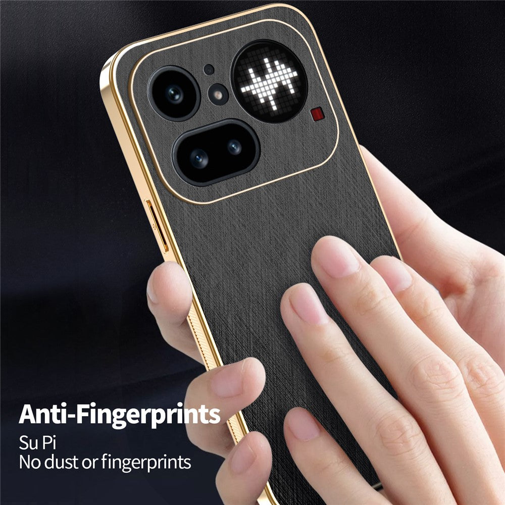 Nothing Phone (4a) Pro Handyhülle – Aus galvanisiertem & seidenmattem PU + TPU