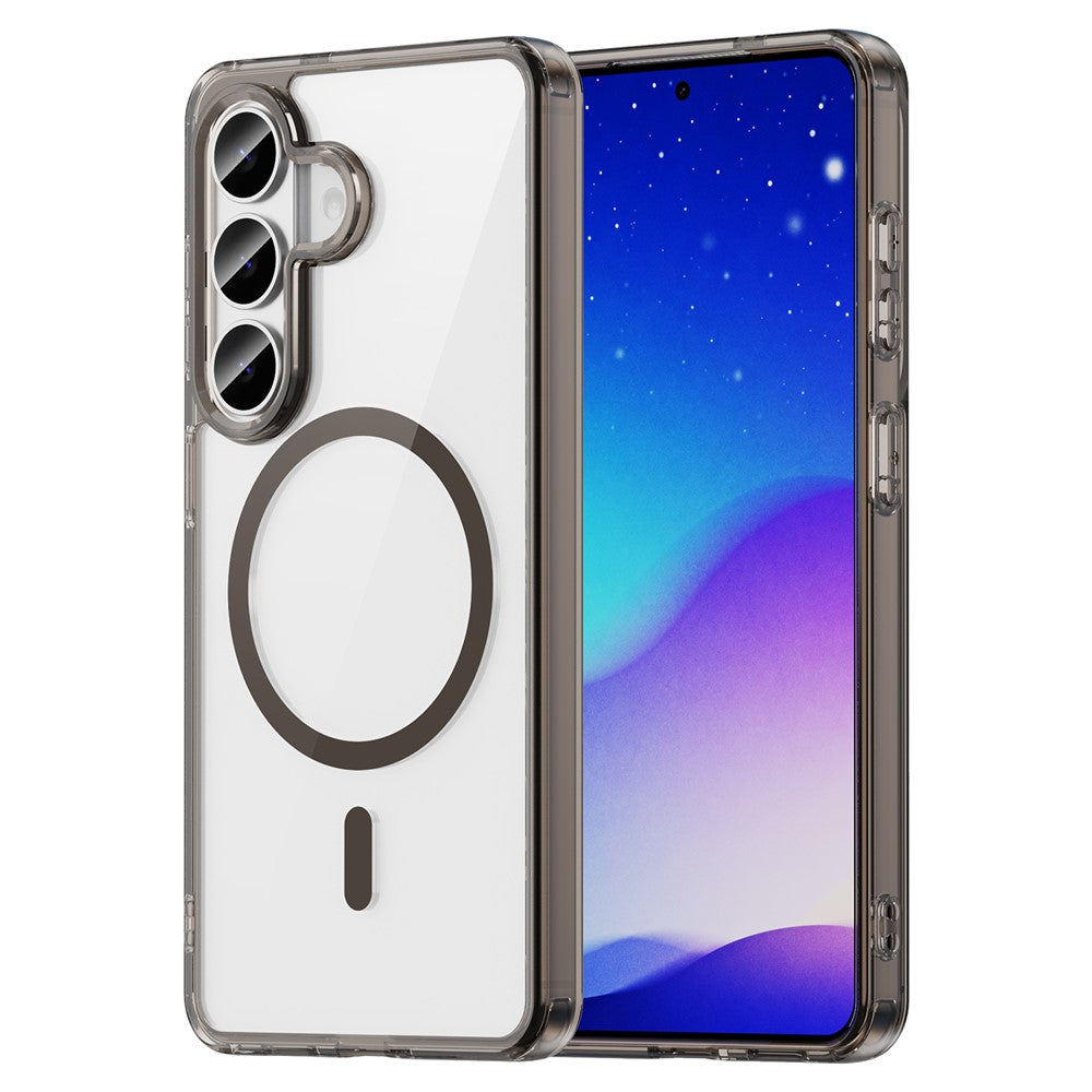 For Samsung Galaxy S26 Case Compatible with MagSafe Clear PC + TPU Shockproof Phone Back Cover