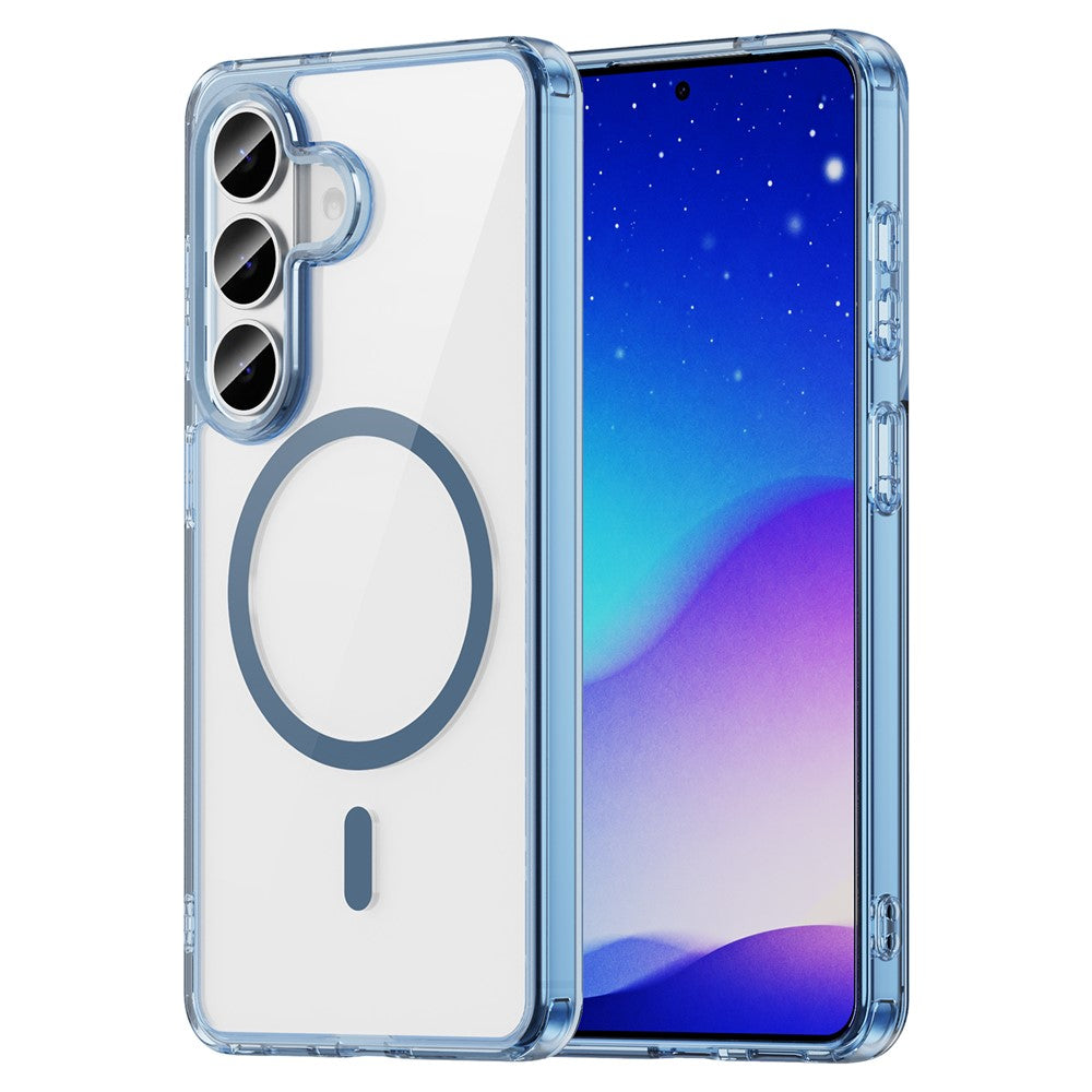 For Samsung Galaxy S26 Case Compatible with MagSafe Clear PC + TPU Shockproof Phone Back Cover