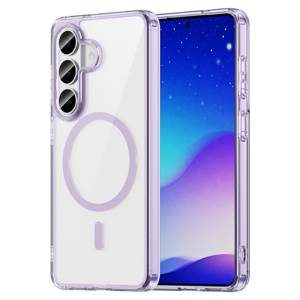 For Samsung Galaxy S26 Case Compatible with MagSafe Clear PC + TPU Shockproof Phone Back Cover