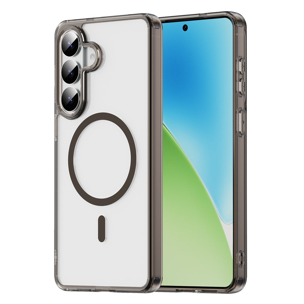 For Samsung Galaxy S26+ Case Compatible with MagSafe Clear PC + TPU Shockproof Phone Back Cover