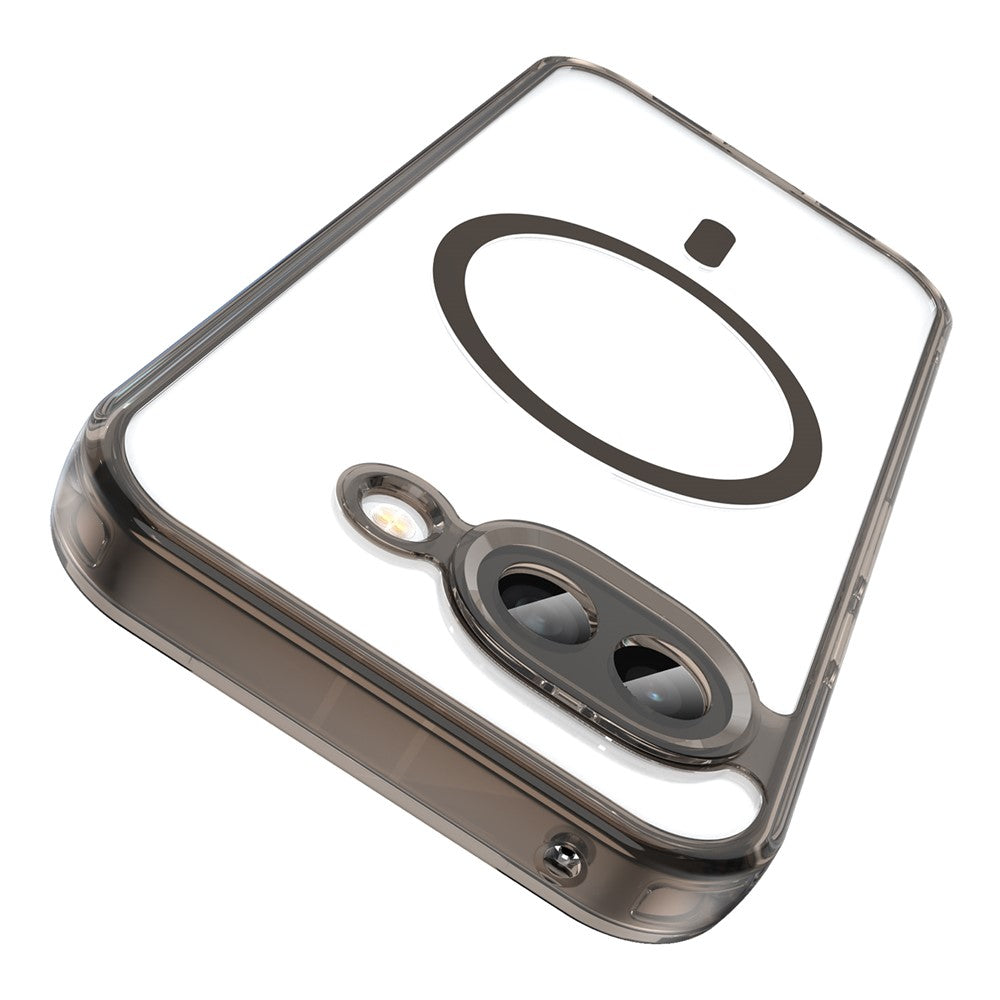 For Google Pixel 10a Case Compatible with MagSafe Clear PC + TPU Shockproof Phone Back Cover