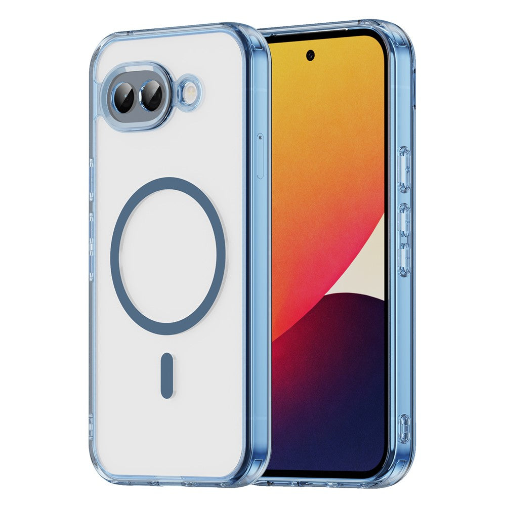 For Google Pixel 10a Case Compatible with MagSafe Clear PC + TPU Shockproof Phone Back Cover