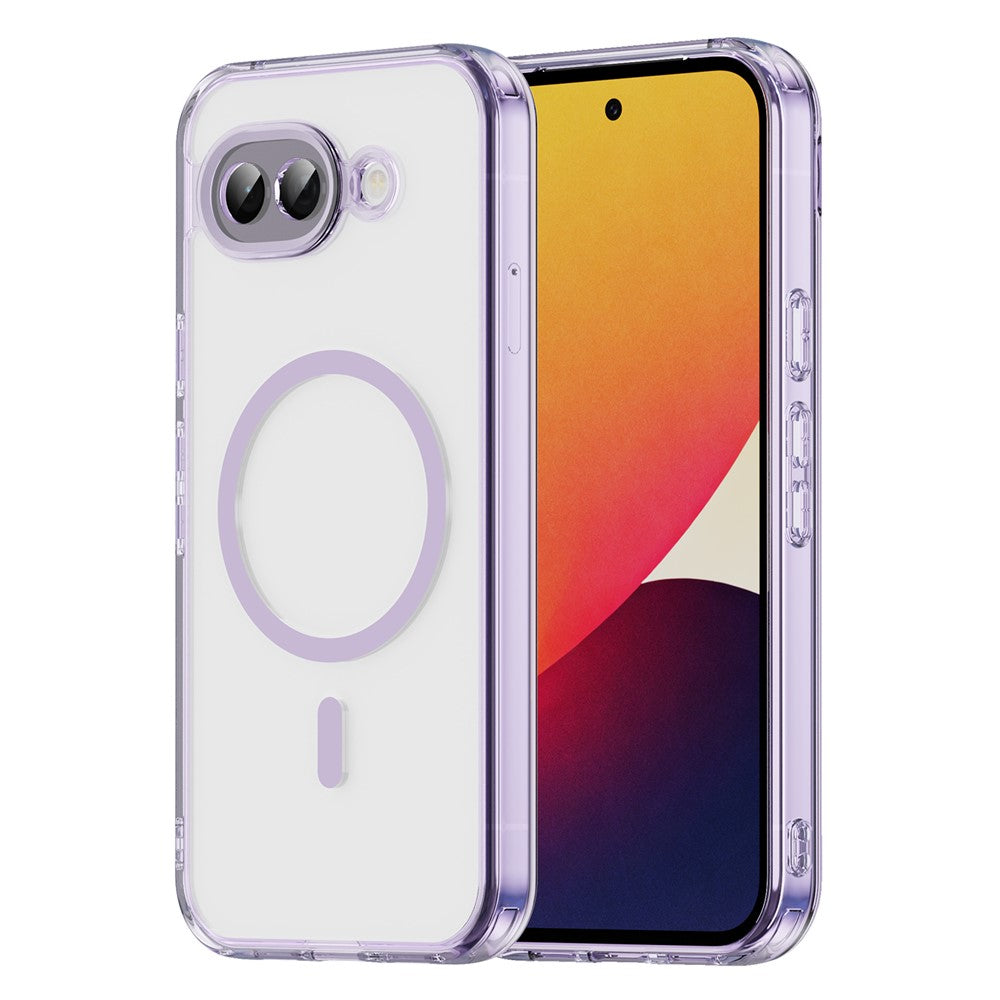 For Google Pixel 10a Case Compatible with MagSafe Clear PC + TPU Shockproof Phone Back Cover