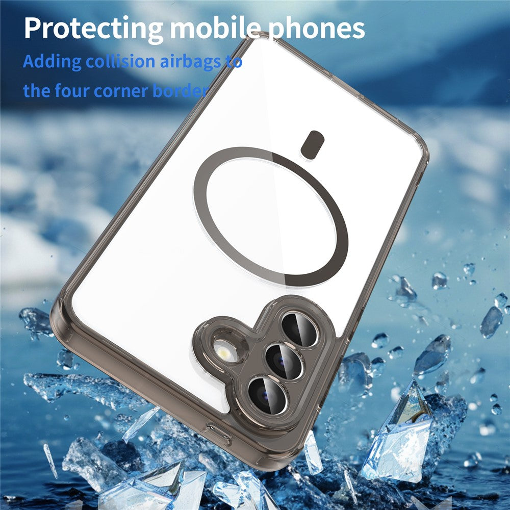 For Samsung Galaxy A57 5G Case Compatible with MagSafe Clear PC + TPU Shockproof Phone Back Cover