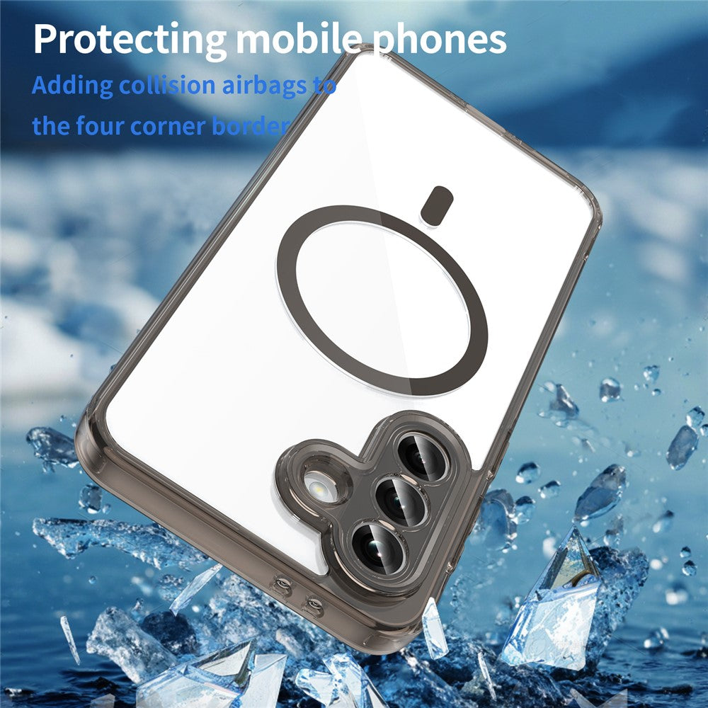 For Samsung Galaxy A37 5G Case Compatible with MagSafe Clear PC + TPU Shockproof Phone Back Cover