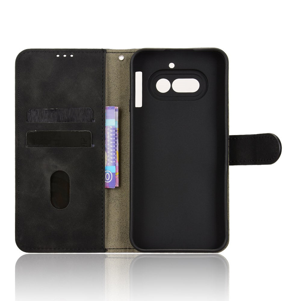 For Nothing Phone (4a) Leather Case Skin Feel Anti Drop Wallet Stand Flip Phone Cover
