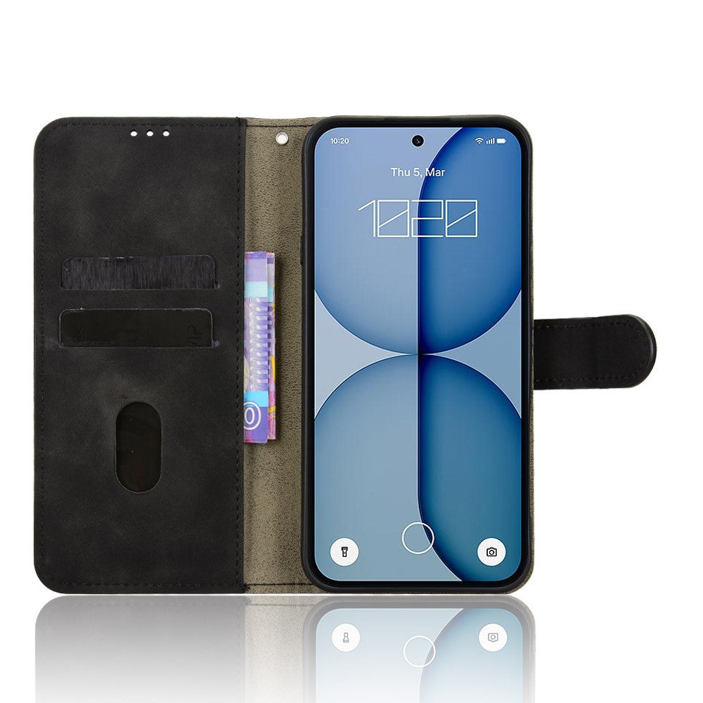 For Nothing Phone (4a) Leather Case Skin Feel Anti Drop Wallet Stand Flip Phone Cover