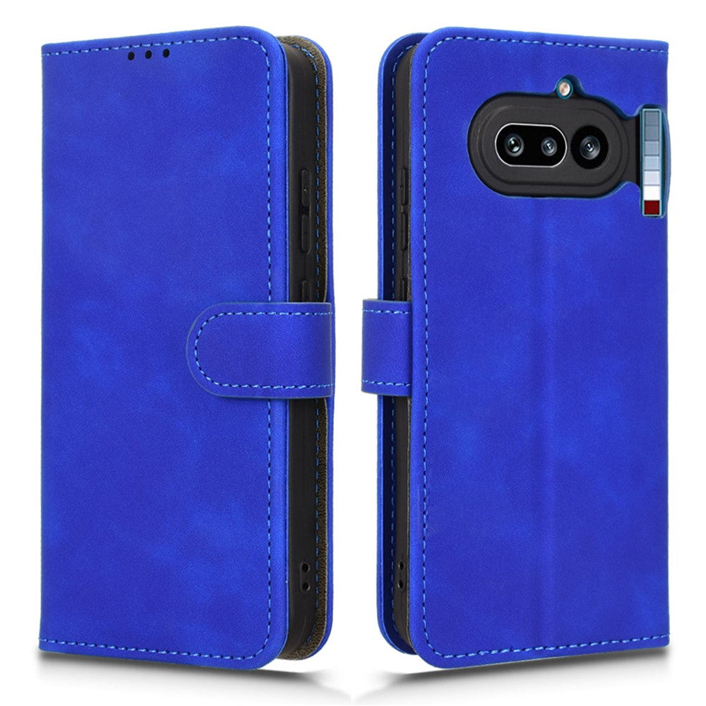For Nothing Phone (4a) Leather Case Skin Feel Anti Drop Wallet Stand Flip Phone Cover