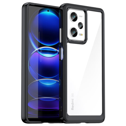 For Xiaomi Redmi Note 12 Pro 5G / Note 12 Pro Speed 5G / Poco X5 Pro 5G Phone Case, Scratch Proof TPU Bumper+Acrylic Back Protective Cover
