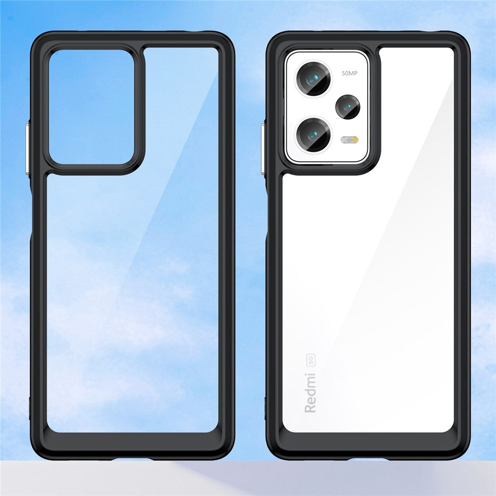 For Xiaomi Redmi Note 12 Pro 5G / Note 12 Pro Speed 5G / Poco X5 Pro 5G Phone Case, Scratch Proof TPU Bumper+Acrylic Back Protective Cover