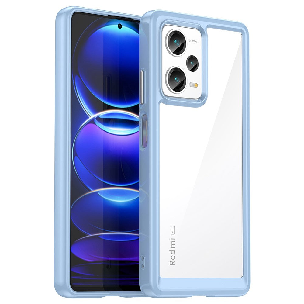 For Xiaomi Redmi Note 12 Pro+ 5G Phone Case, Drop-proof TPU Bumper+Acrylic Back Protective Cover