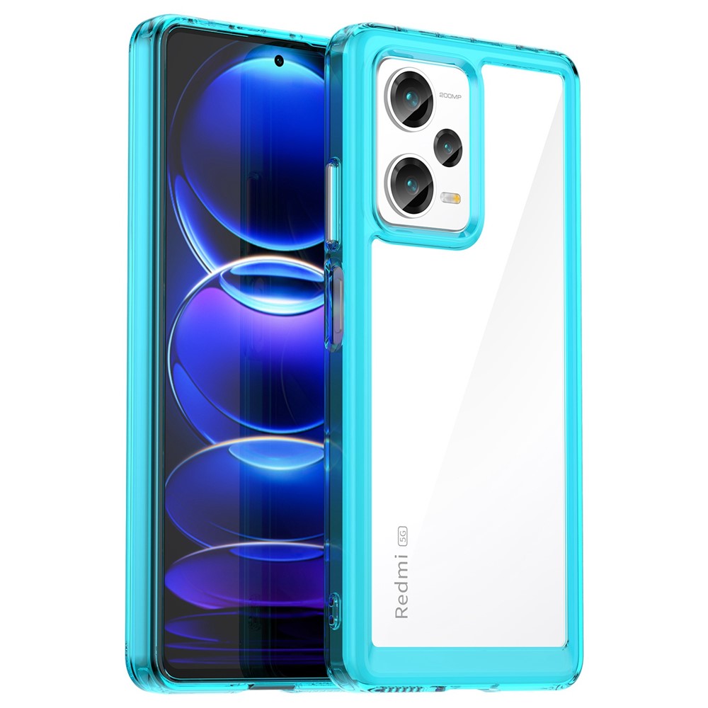 For Xiaomi Redmi Note 12 Pro+ 5G Phone Case, Drop-proof TPU Bumper+Acrylic Back Protective Cover