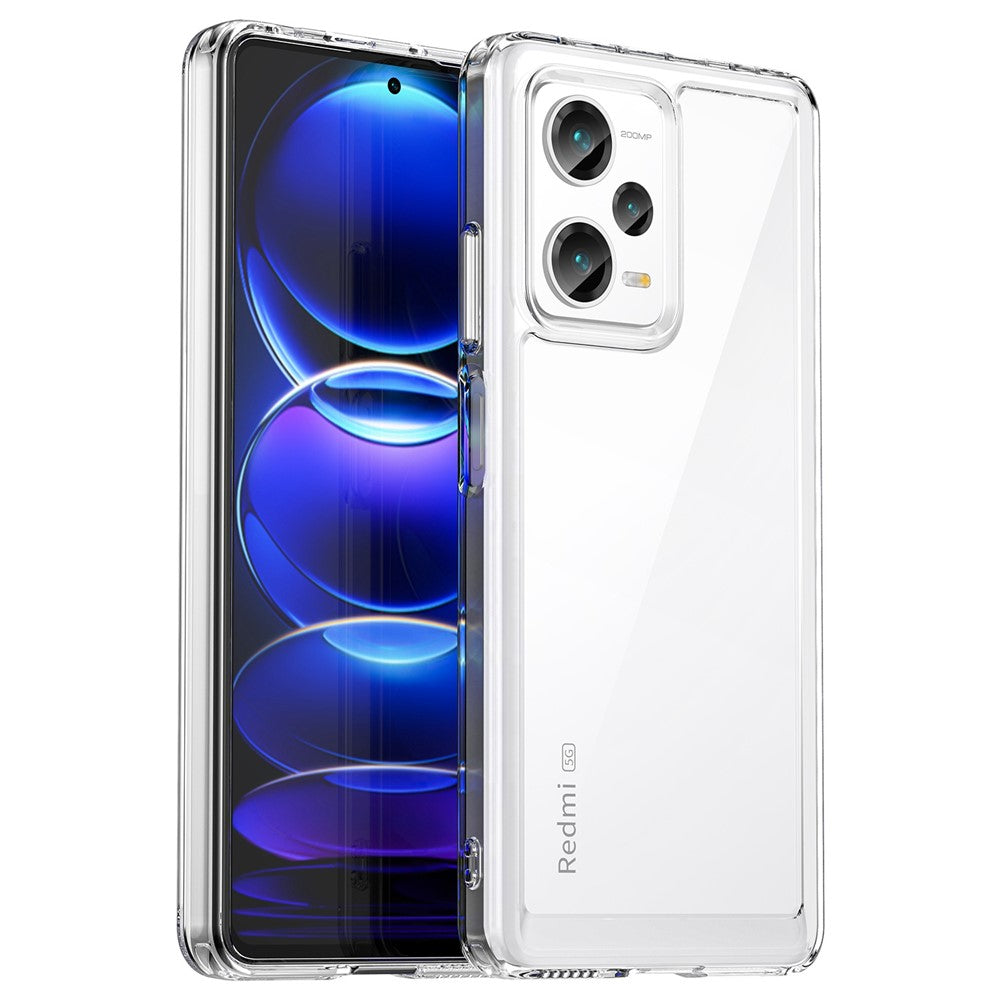For Xiaomi Redmi Note 12 Pro+ 5G Phone Case, Drop-proof TPU Bumper+Acrylic Back Protective Cover