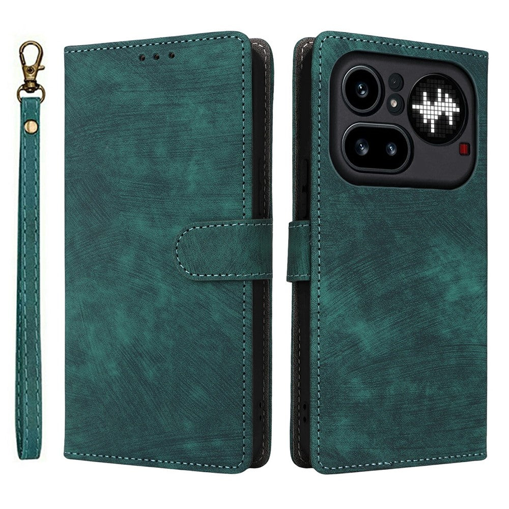For Nothing Phone (4a) Pro Case Wallet RFID Blocking PU Leather Phone Cover Stand with Strap